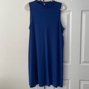 annalee & hope royal blue mock neck sleeveless dress, size XL